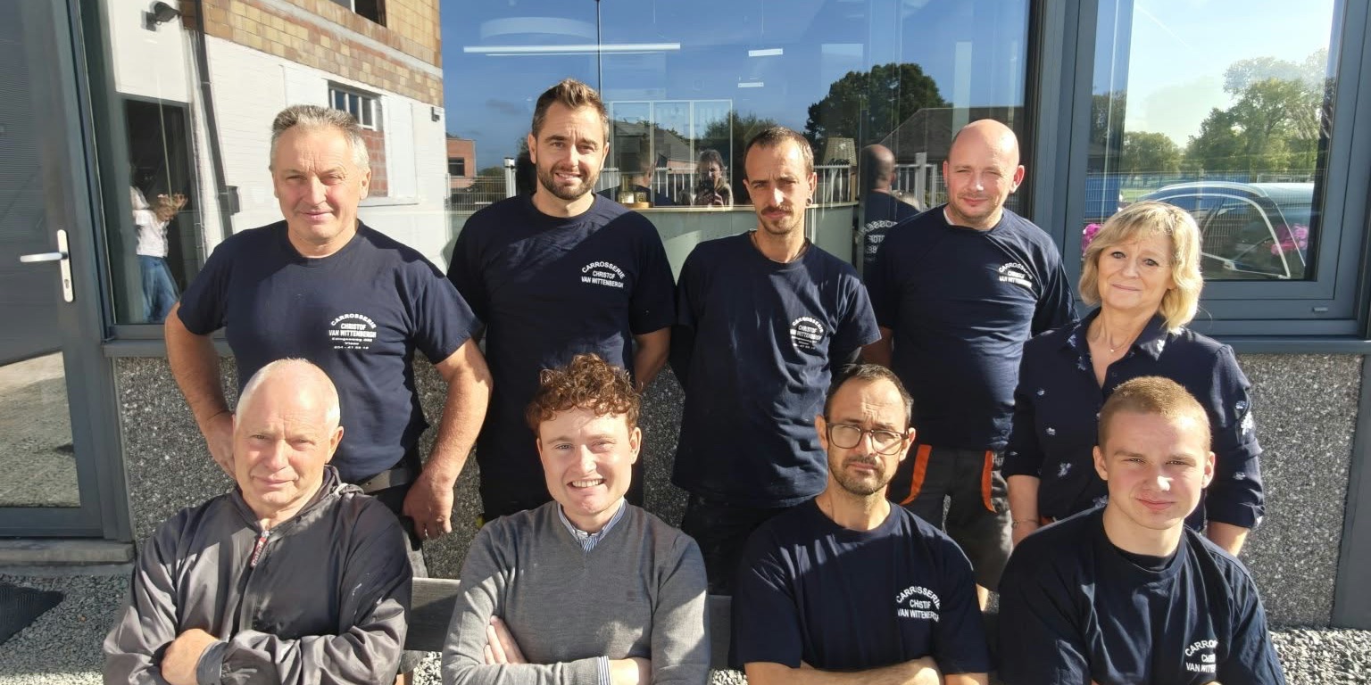 Het hele team van Carrosserie Van Wittenbergh